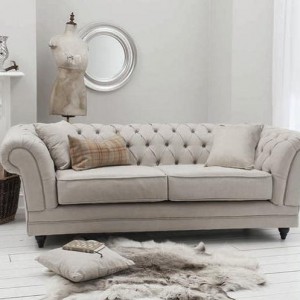 Francesca 3 Seat Linen W85” x D38.5” x H30” 5055299464618