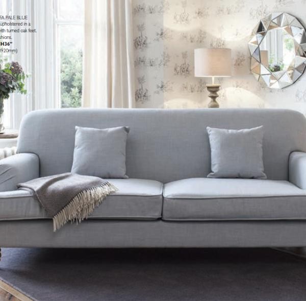 Sienna 3 Seat Sofa Pale Blue 5055299464632 Aspire Design Sienna 3 Seat Sofa Pale Blue Product Code 5055299464632