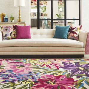 Floreale Rug  Fuschia 44905